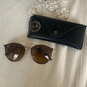 Authentic Ray-Ban Double bridge Circle Sunglasses